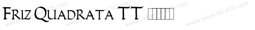 Friz Quadrata TT字体转换